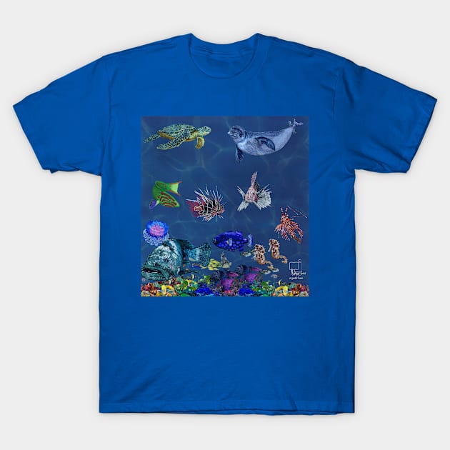 sea life T-Shirt by mjartscom